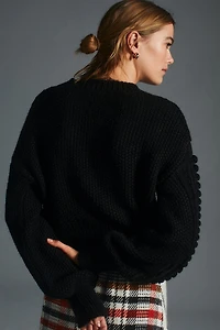 Textured Cable Knit Sweater