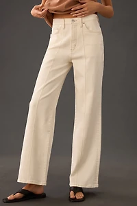 Pilcro High-Rise Seamed Wide-Leg Jeans