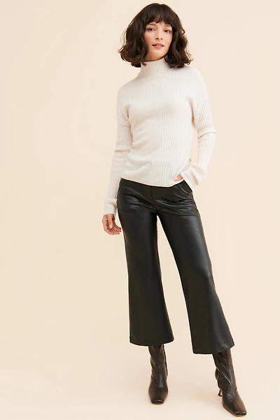 Naomi Crop Vegan Leather Pants