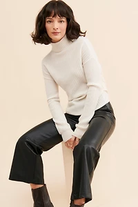 Naomi Crop Vegan Leather Pants