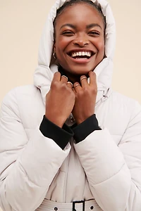 NVLT Hooded Long Puffer Coat