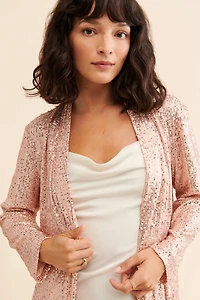 Mare Sequin Longline Duster