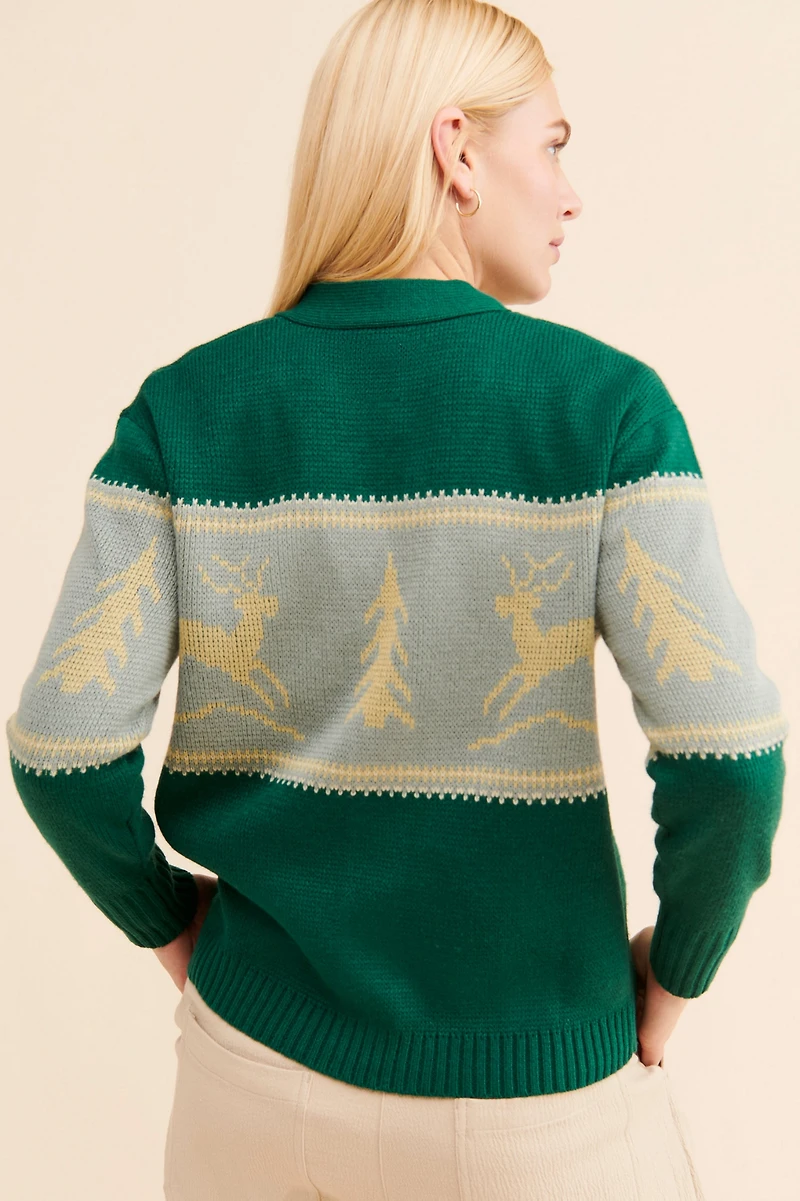 Tiny Reindeer Cardigan