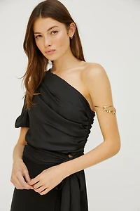 Dolan Ruched One-Shoulder Top
