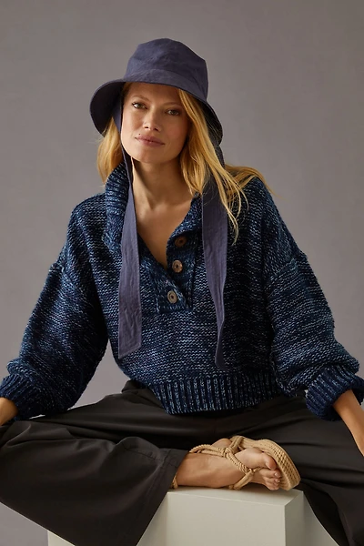 Pilcro Marled Henley Sweater