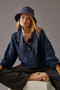 Pilcro Marled Henley Sweater