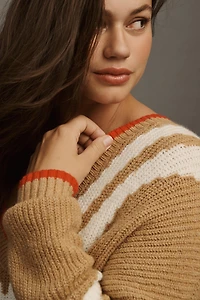 Maeve Slouchy Plunging V-Neck Pullover Sweater