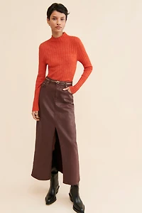 Madewell Harry Sheer Mock Neck Sweater