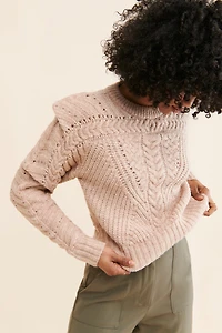 ASTR the Label Tabitha Shoulder Pad Sweater