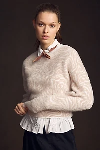 Pilcro Animal Eyelash Sweater