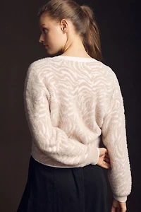 Pilcro Animal Eyelash Sweater