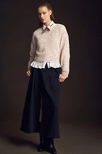 Pilcro Animal Eyelash Sweater