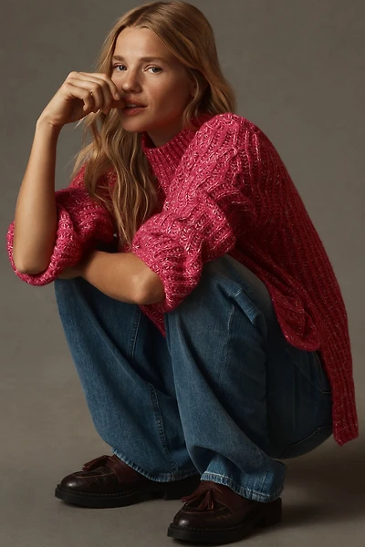 Pilcro Textured Tunic Sweater