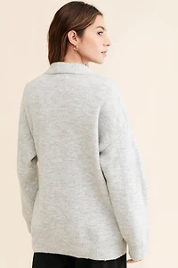 Little Lies Oversized Wrap Knit Top