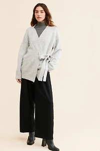 Little Lies Oversized Wrap Knit Top