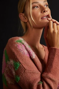 Drop Shoulder V-Neck Sweater