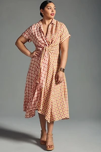 Pilcro Twist-Front Shirt Dress
