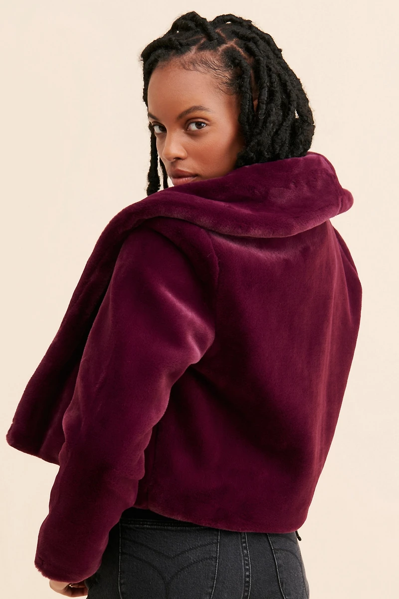 [BLANKNYC] Dry Martini Faux Fur Jacket