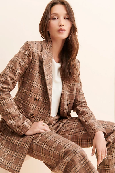 Nuuly x Favorite Daughter Phoebe Plaid Blazer