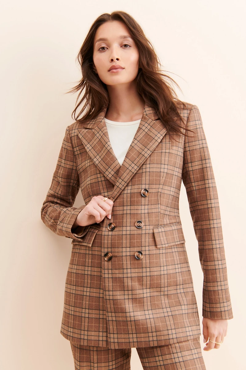 Nuuly x Favorite Daughter Phoebe Plaid Blazer
