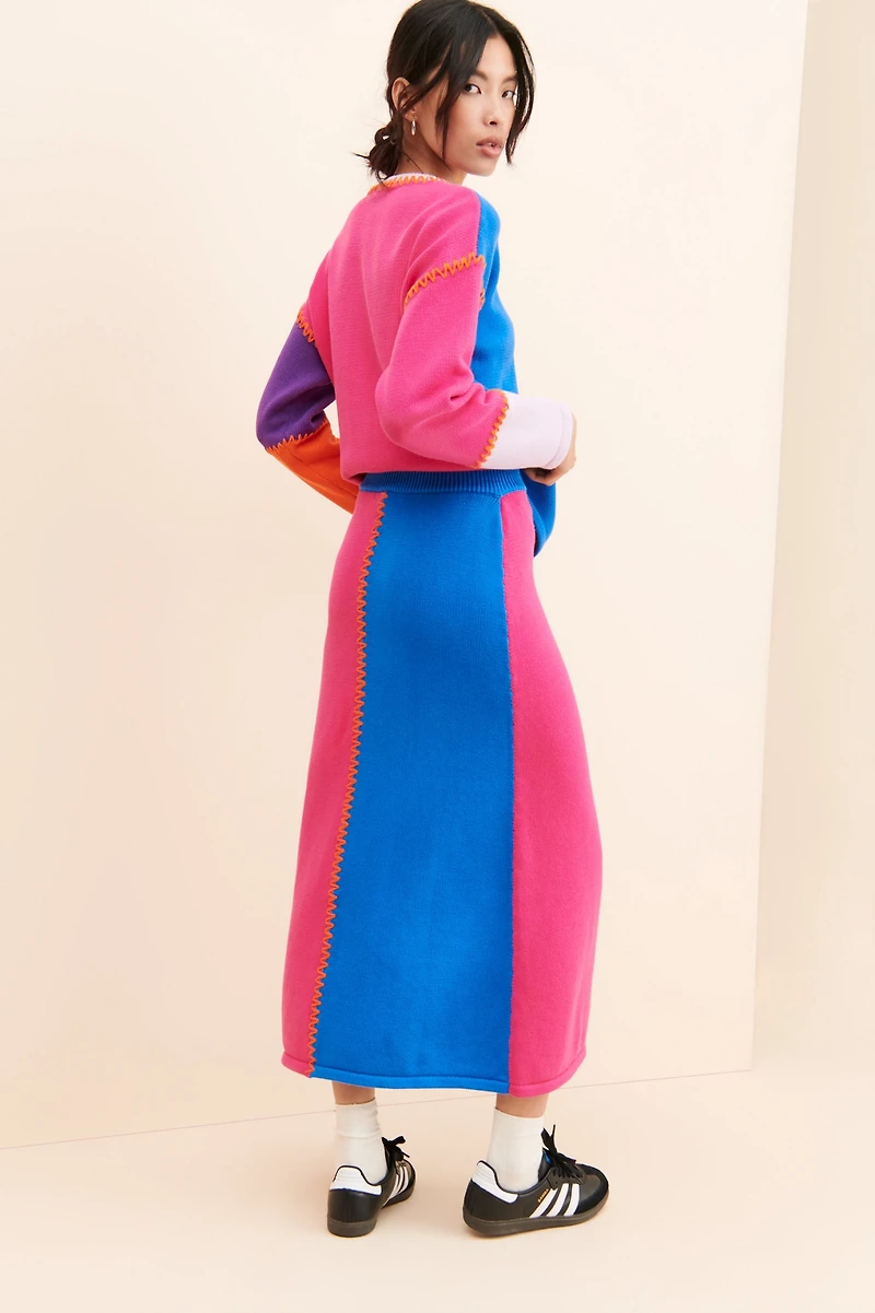 Olivia Rubin Susan Colorblock Skirt