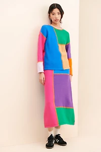 Olivia Rubin Susan Colorblock Skirt