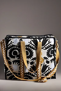 Jacquard Weekender Tote