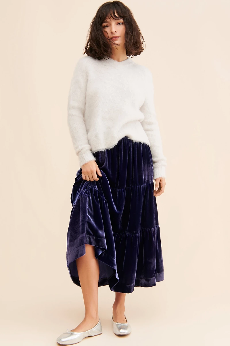 Somerset Velvet Maxi Skirt