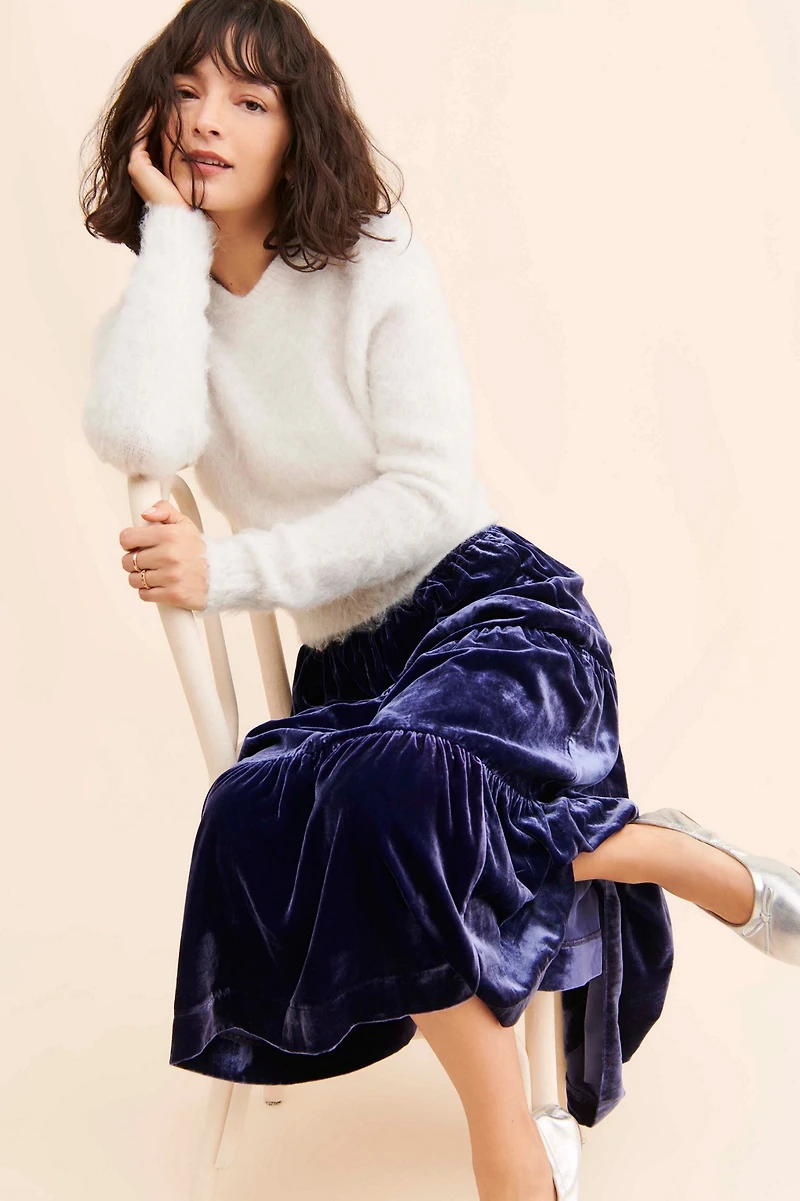 Somerset Velvet Maxi Skirt