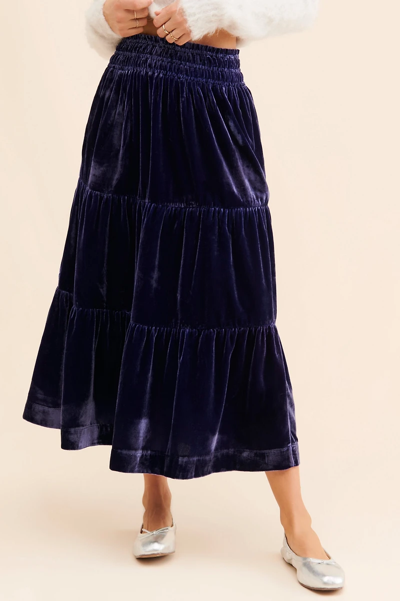 Somerset Velvet Maxi Skirt