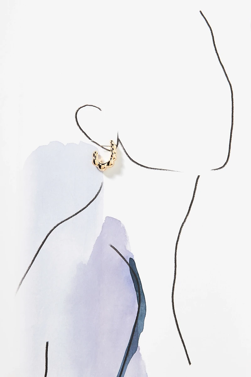 Scallop Hoop Earrings