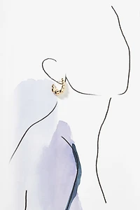 Scallop Hoop Earrings