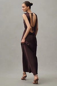 Shona Joy La Lune Cowled Open-Back Maxi Dress