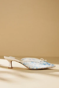 Dolce Vita Cleo Printed Mesh Mule Heels