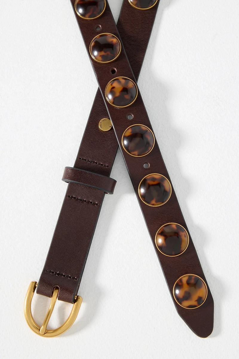 rag & bone Cabochon Resin Studded Belt