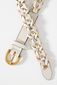 rag & bone Aria Woven Metal Ring Belt