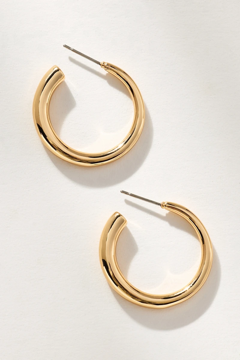 Small Metal Hoop Earrings