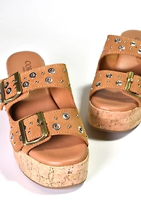 Cordani Jayne Cork-Bottom Heels