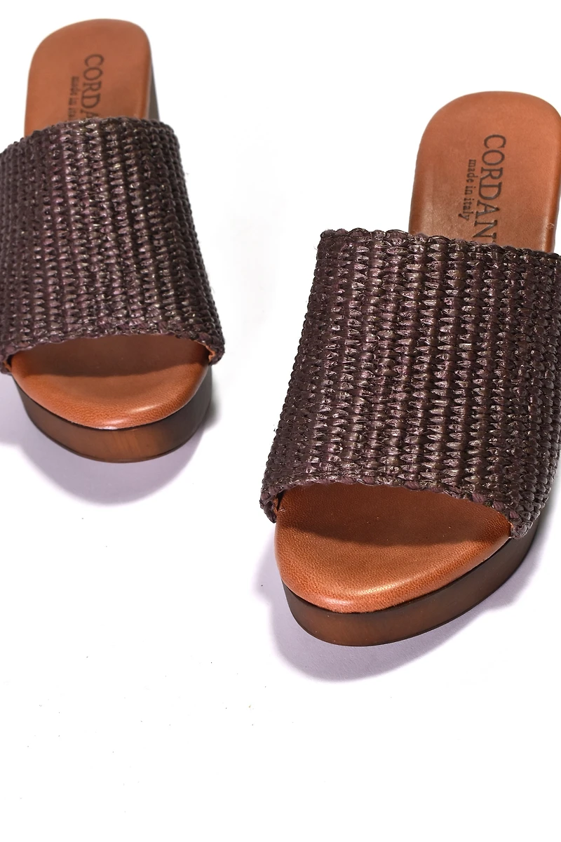 Cordani Waylin Wood-Bottom Heels