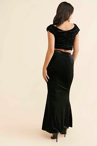 4th & Reckless Dunst Ruched Maxi Skirt