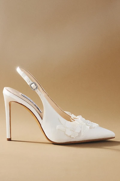 Anne Barge Poppy Satin Slingback Heeled Mules
