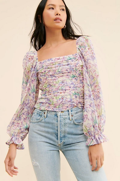 ASTR the Label Tonina Floral Blouse