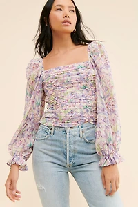 ASTR the Label Tonina Floral Blouse