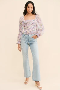ASTR the Label Tonina Floral Blouse