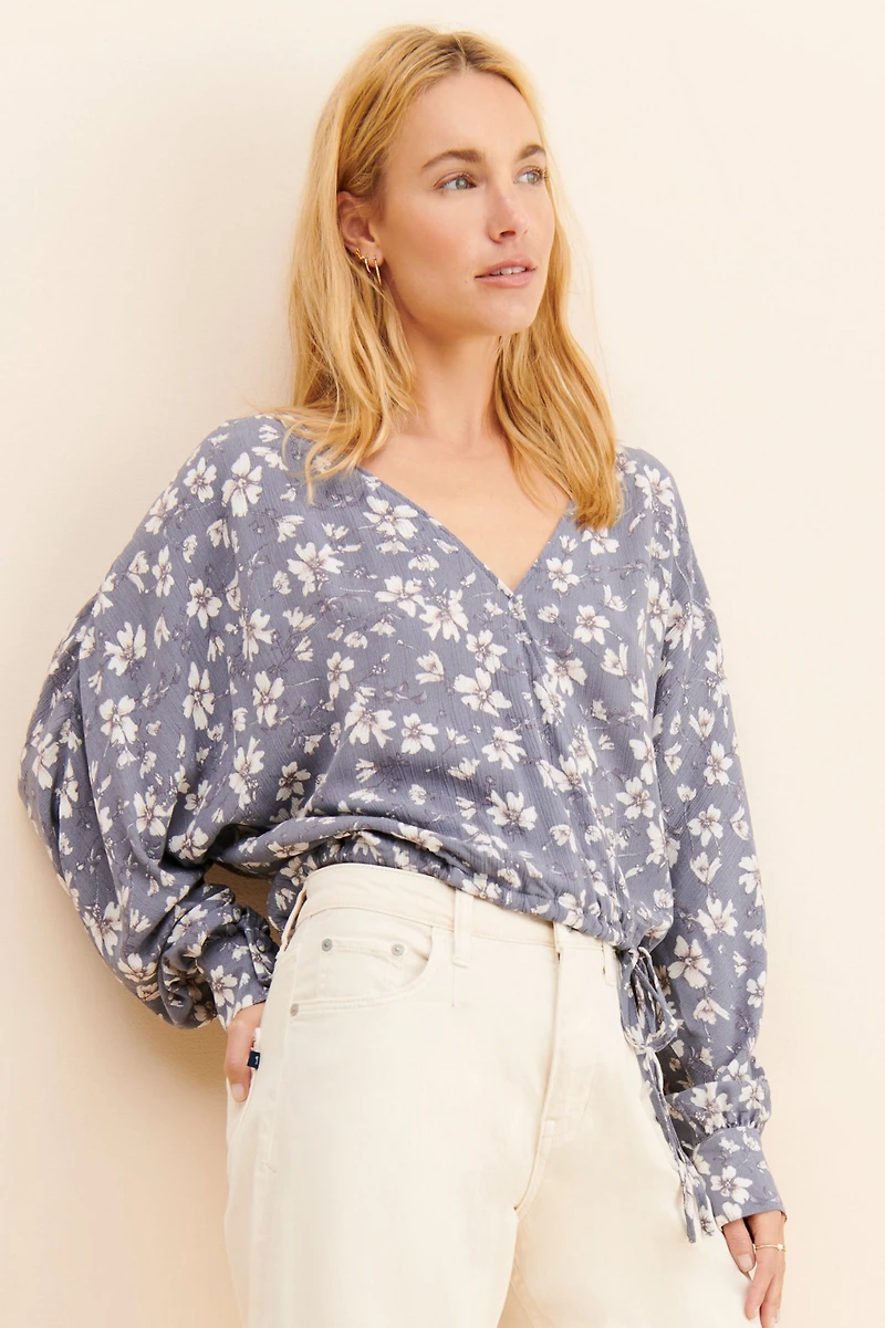 Dress Forum Floral Surplice Top