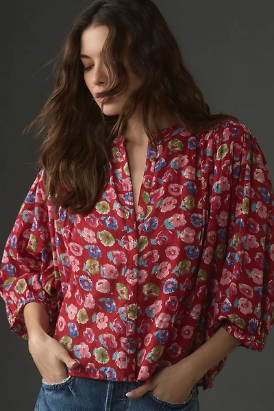 Pilcro The Sidney Batwing Blouse: Shrunken Edition