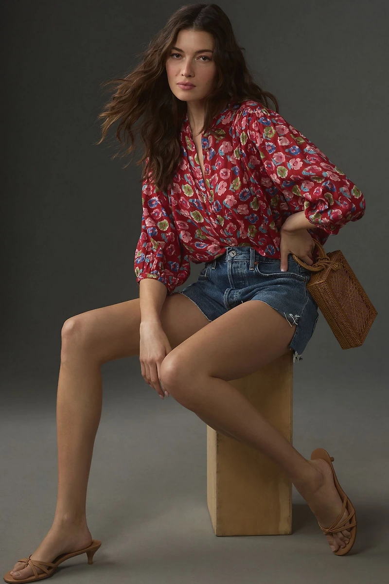 Pilcro The Sidney Batwing Blouse: Shrunken Edition