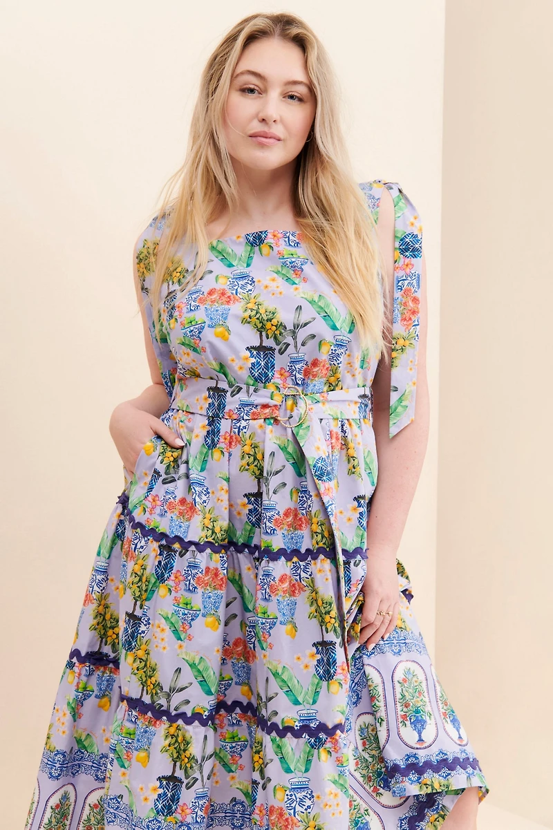 Emily Lovelock Tiered Vase Dress
