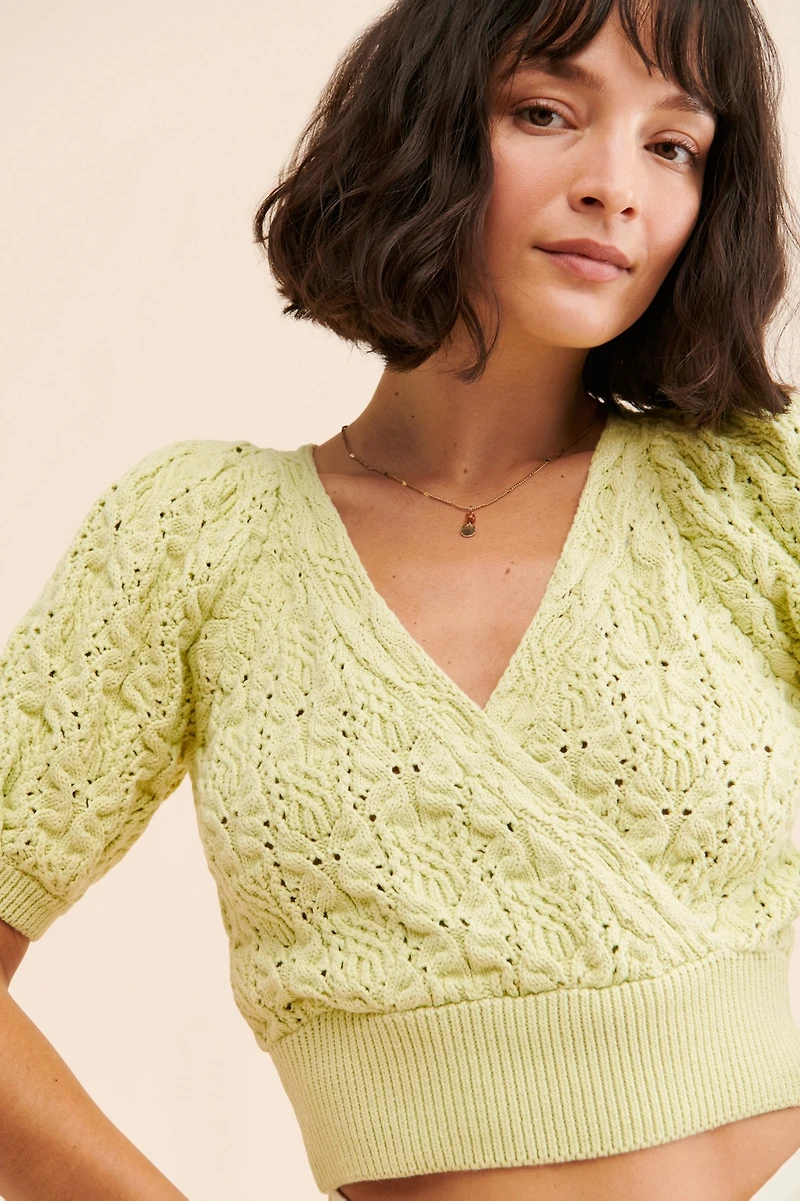 ASTR the Label Elowen Cropped Sweater