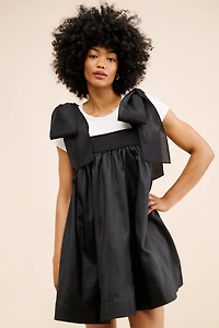 Hutch Solid Tie Strap Mini Dress